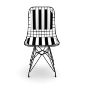 Knsz kafes tel sandalyesi 1 li mazlum syhtuan sırtminderli ofis cafe bahçe mutfak thumbnail 2