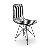 Knsz kafes tel sandalyesi 1 li mazlum syhtuan sırtminderli ofis cafe bahçe mutfak thumbnail 3