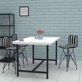 Knsz ufak boy tel bar sandalyesi 1 li uslu syhtuan sırt minderli 55 cm oturma yüksekliği mutfak bahçe cafe ofis thumbnail 3