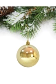 Yılbaşı Çam Ağacı Süsü Altın Top 6 cm 6'lı thumbnail 2