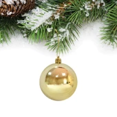 Yılbaşı Çam Ağacı Süsü Altın Top 6 cm 6'lı thumbnail 1