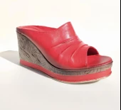 VENÜS 2015702  DOLGU TOPUK PLATFORM DERİ KADIN TERLİK - 2