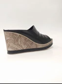 VENÜS 2015702  DOLGU TOPUK PLATFORM DERİ KADIN TERLİK - 5