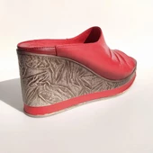 VENÜS 2015702  DOLGU TOPUK PLATFORM DERİ KADIN TERLİK - 6