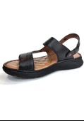 FORELLİ URAL 40507 ORTOPEDİK  DERİ ERKEK TERLİK-SANDALET - 4