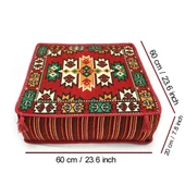 Shark Anatolia Şark Köşesi Masası Puf Apaçi Kırmızı - 4