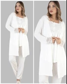 Duchesse 32001 Hamile Lohusa 3 Lü Pijama Sabahlık Tk - 2