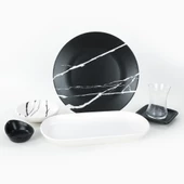 Keramika Keraart Mermer Kahvaltı Takımı 11 Parça 2 Kişilik - 17950/51 thumbnail 3