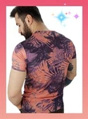 Erkek Palmiye Desen T-Shirt thumbnail 4
