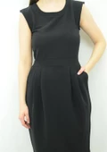 Siyah Yazlık Elbise - 2