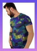 Erkek Prizma Desen T-Shirt - 2