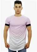 Pembe Beyaz Çift Renk T-Shirt thumbnail 1