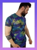 Erkek Prizma Desen T-Shirt - 4