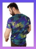 Erkek Prizma Desen T-Shirt - 3