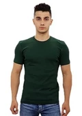 Yeşil Renk Basic Tişört - 1