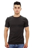 Kahverengi Basic T-Shirt - 1