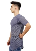 Lacivert Beyaz Çizgili T-Shirt - 3