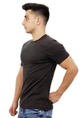 Kahverengi Basic T-Shirt - 2