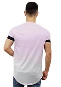 Pembe Beyaz Çift Renk T-Shirt thumbnail 3