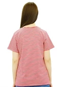 Kırmızı Beyaz Çizgili T-Shirt 2020 - 1