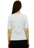 Aksesuar Baskılı Beyaz T-Shirt - 3