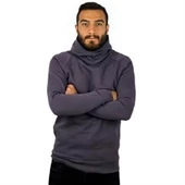 Basic Mor Rengi Sweatshirt - 3