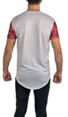 Önü Desenli Beyaz T-shirt - 4