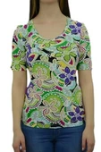 Çiçek Desenli T-Shirt - 2