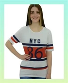 NYC 86 Baskılı T-Shirt - 1