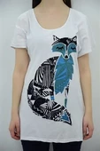 Tilki Baskılı Mavi Tunik - 4