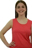 Nar Çiçeği Sıfır Kol Bayan Atlet - 1