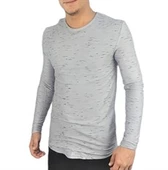 Gri Siyah Geçişli T-shirt - 1