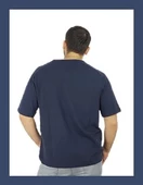 Lacivert Oversize T-shirt 1075 - 4