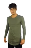 Erkek Uzun Kollu T-shirt Haki - 3