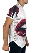 Baskılı Spor Beyaz T-shirt - 4