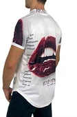 Baskılı Spor Beyaz T-shirt - 5