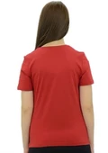 Zebra Baskılı Kırmızı T-Shirt - 2
