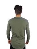 Erkek Uzun Kollu T-shirt Haki - 5