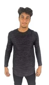 Siyah Gri Geçişli T-shirt 10136 - 1