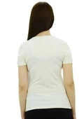 Zebra Baskılı Krem T-Shirt - 4