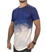 Mavi Beyaz Desenli T-shirt 10171 - 2