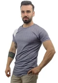 Lacivert Çizgili Beyaz Şeritli T-shirt 10115 - 3
