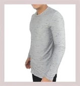 Gri Siyah Geçişli T-shirt - 2