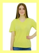 Basic Neon Yeşil T-Shirt thumbnail 3