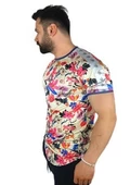Sarı Çiçekli T-Shirt - 2