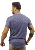 Lacivert Beyaz Çizgili T-Shirt 1095 thumbnail 4