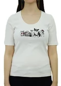 Cat&Dog Baskılı Krem T-Shirt - 3