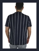 Önü Açık Boyuna Çizgili T-shirt thumbnail 2