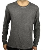 Asit Yıkamalı Erkek T-shirt Antrasit - 2