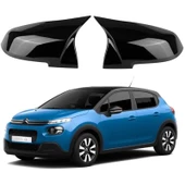 Citroen C3 16-21 Araca Özel Batman Yarasa Ayna Kapağı Pianoblack - 1